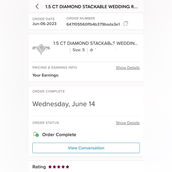 1.5 CARAT WHITE GOLD DIAMOND STACKABLE WEDDING RING - Picture 6 of 6